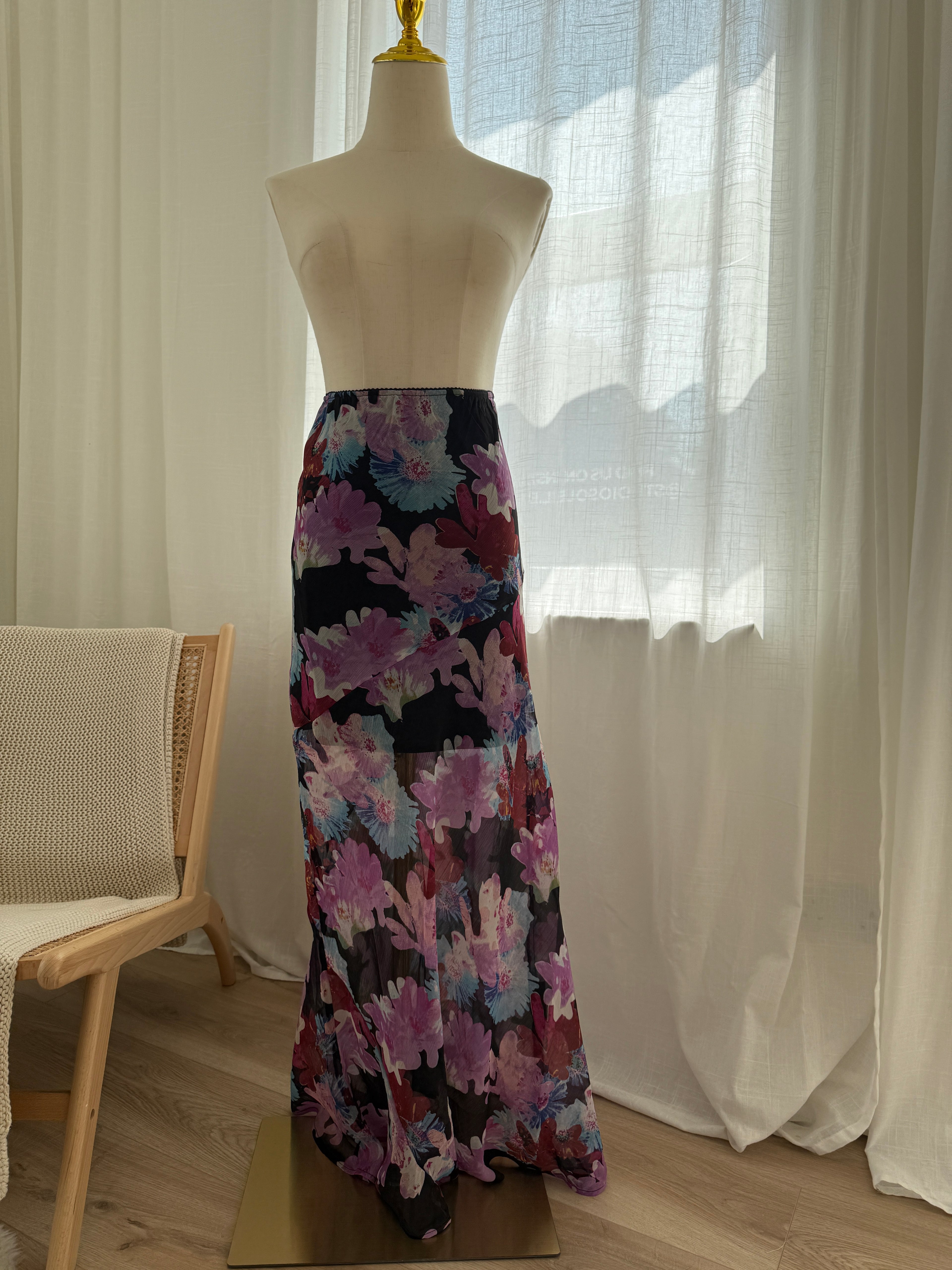 Topshop Sheer Floral Maxi Skirt – Brand New with Tags, Size 6