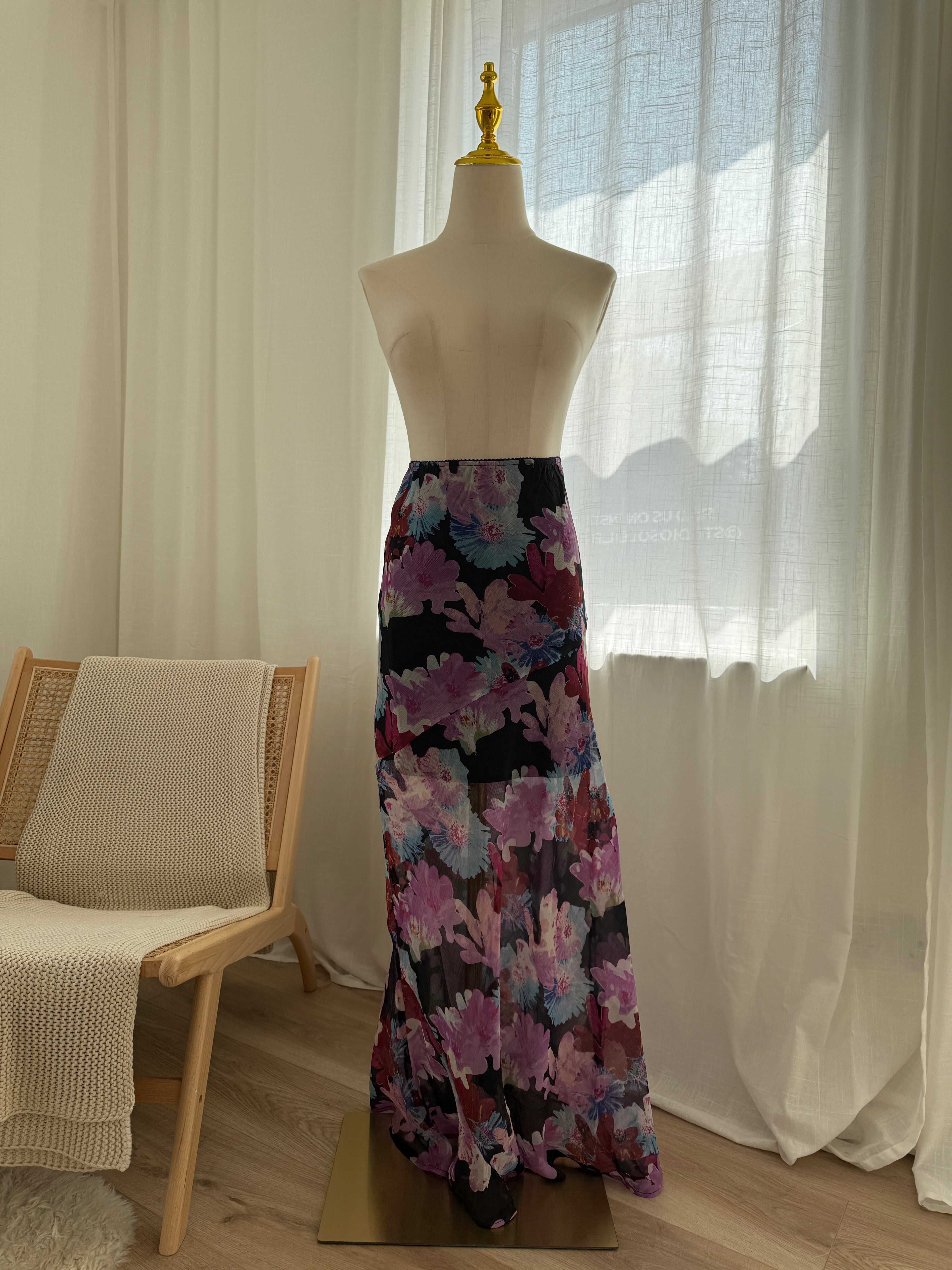 Topshop Sheer Floral Maxi Skirt – Brand New with Tags, Size 6