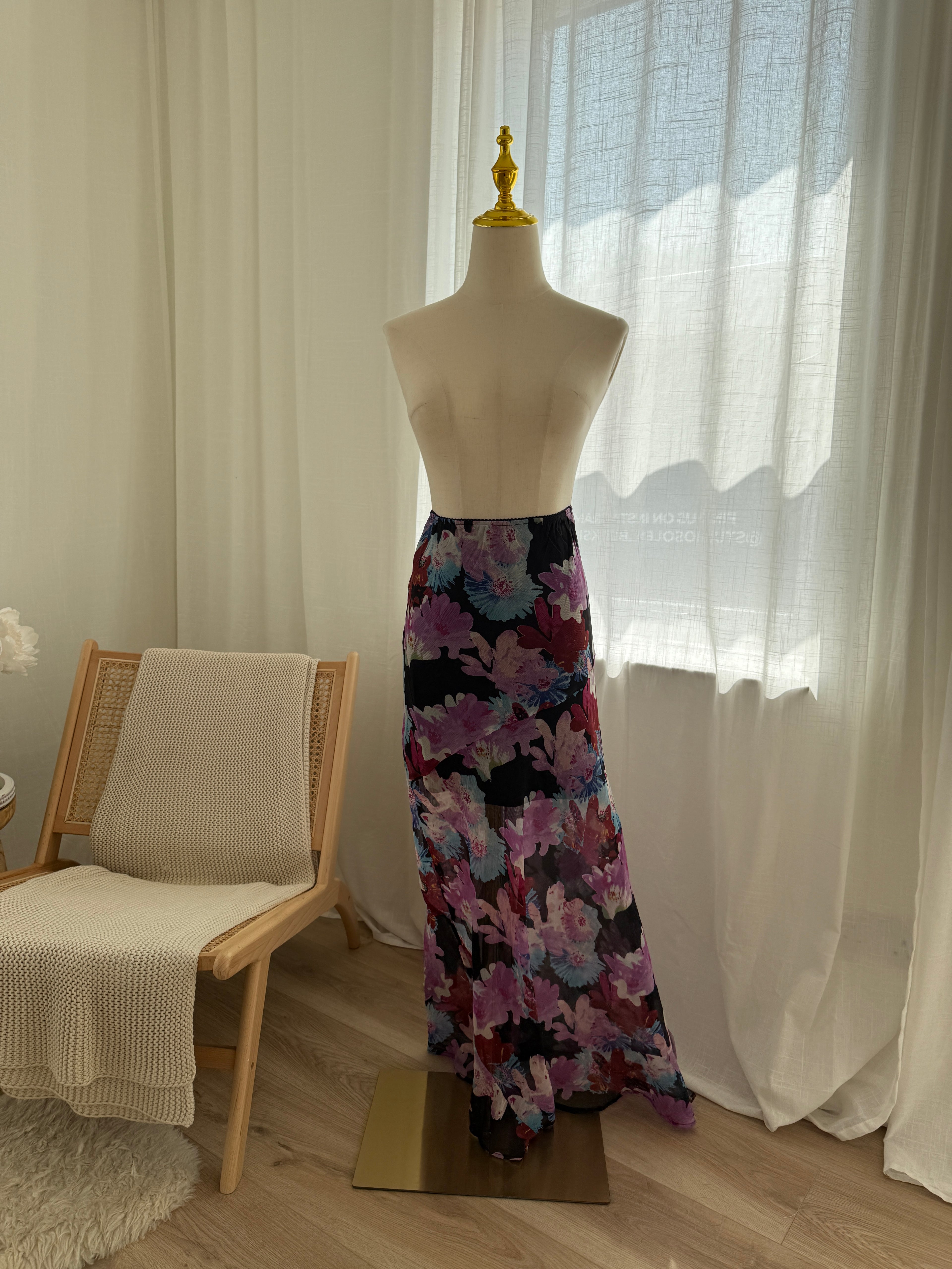 Topshop Sheer Floral Maxi Skirt – Brand New with Tags, Size 6