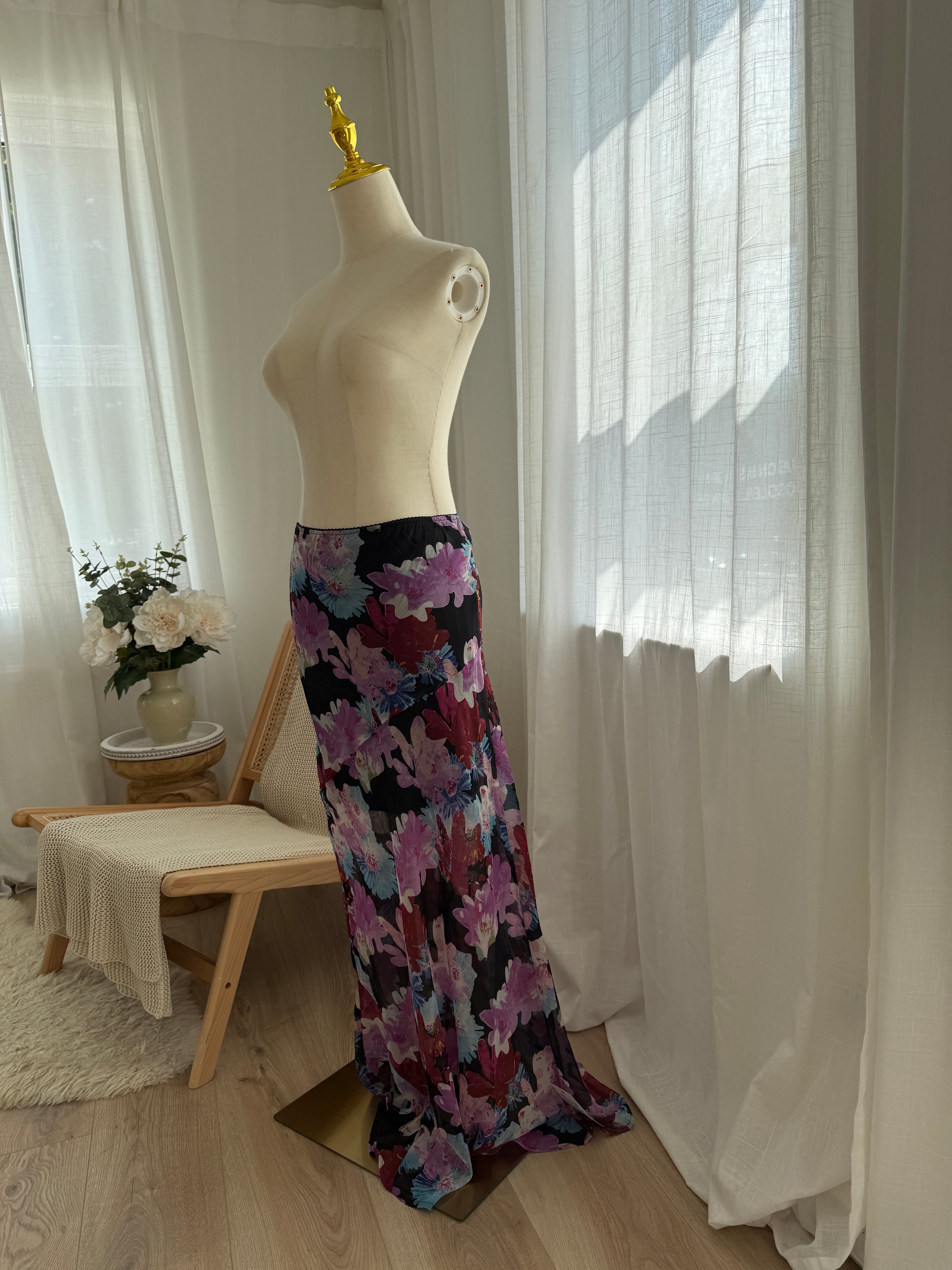 Topshop Sheer Floral Maxi Skirt – Brand New with Tags, Size 6
