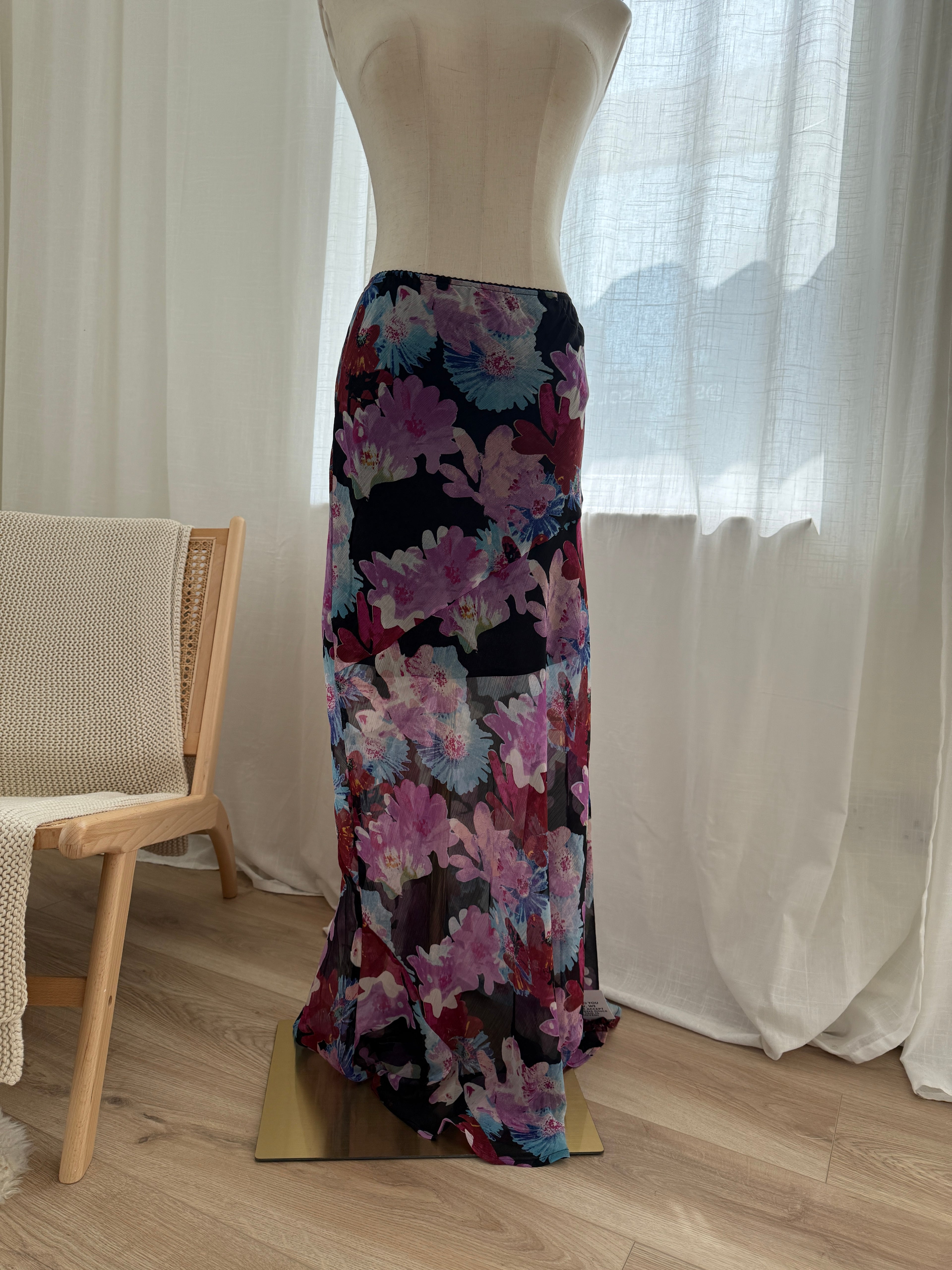 Topshop Sheer Floral Maxi Skirt – Brand New with Tags, Size 6