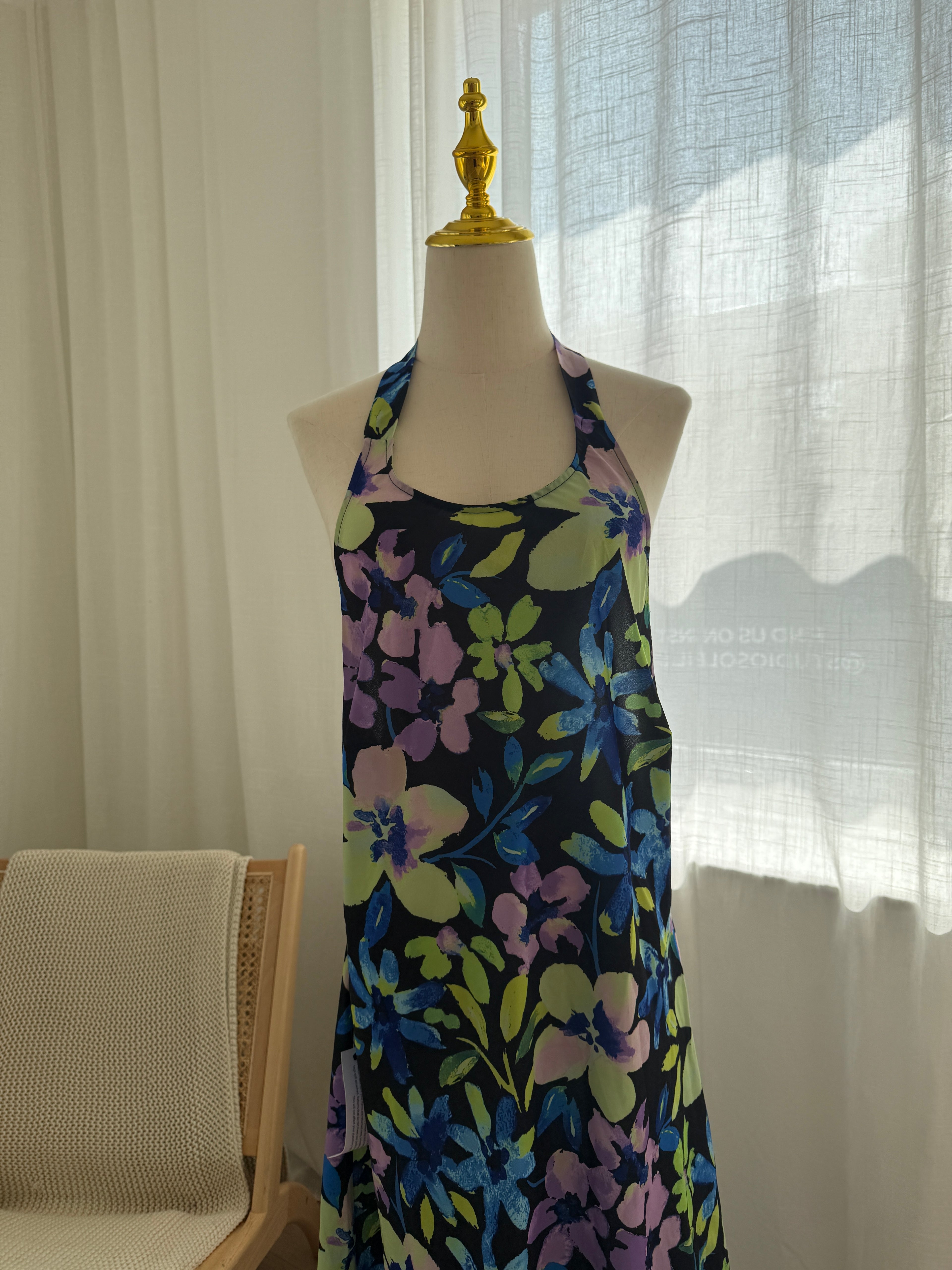 Topshop Floral Halter Neck Maxi Dress – Brand New with Tags, Size 18