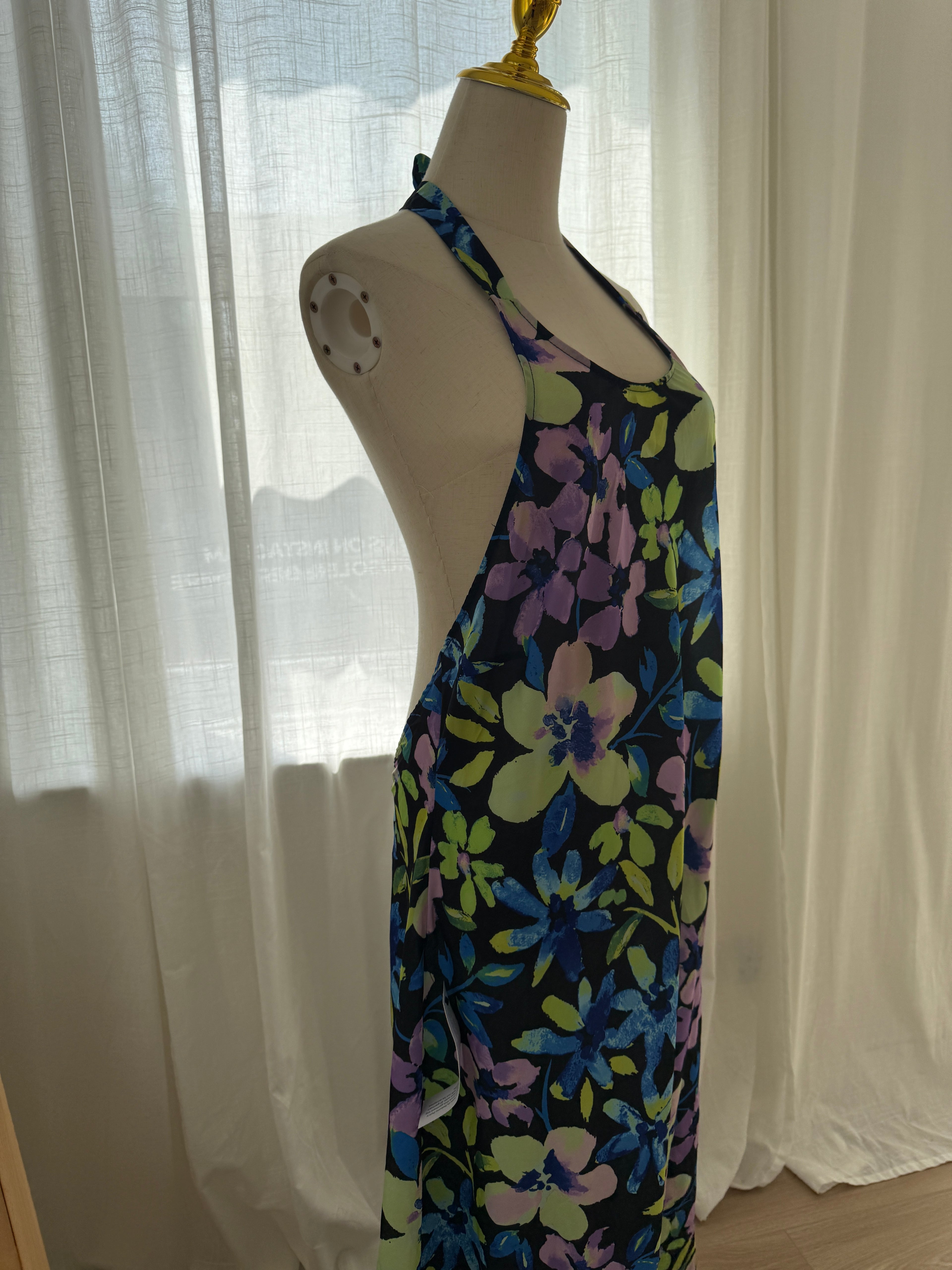 Topshop Floral Halter Neck Maxi Dress – Brand New with Tags, Size 18